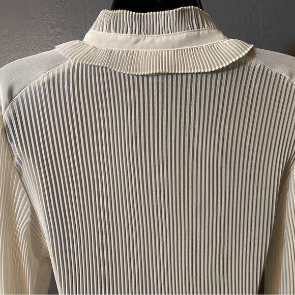 Worthington Sheer off-white Ruffle Blouse - Picture 4 of 16